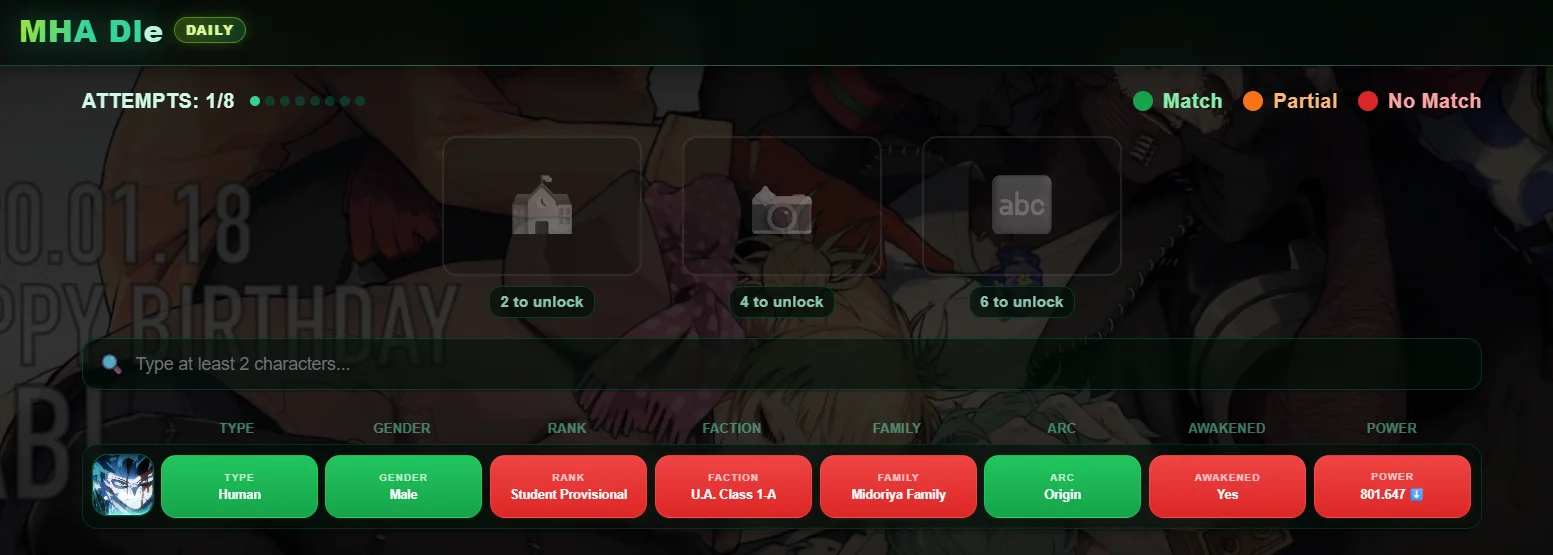 MHA Dle – How to Play